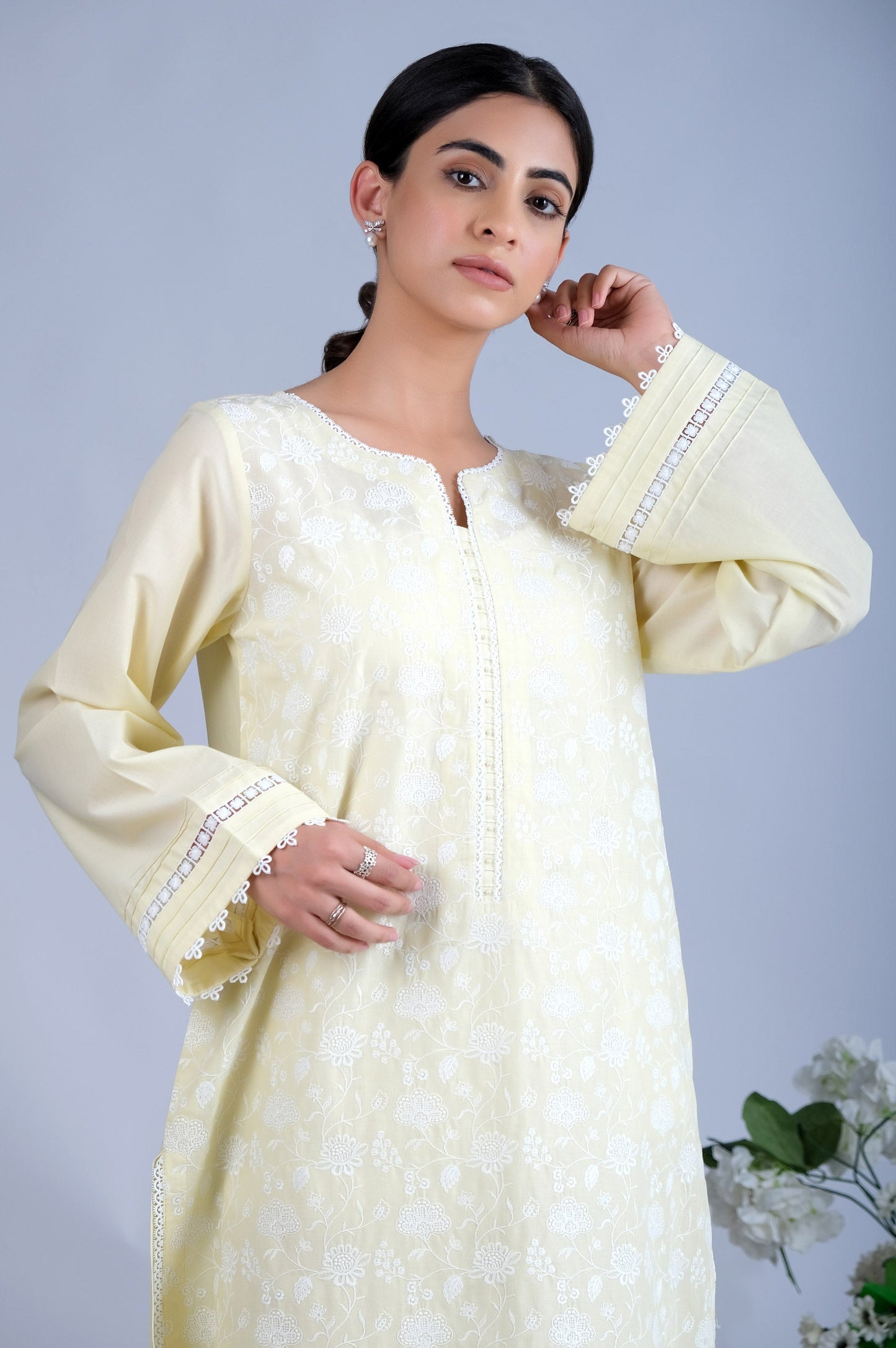 Stitched 1 Piece Chikankari Shirt