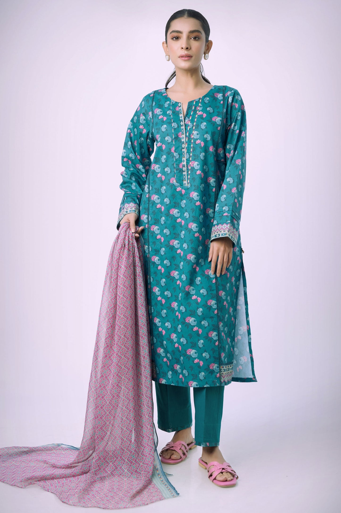 Stitched 2 Piece Printed Lawn Suit