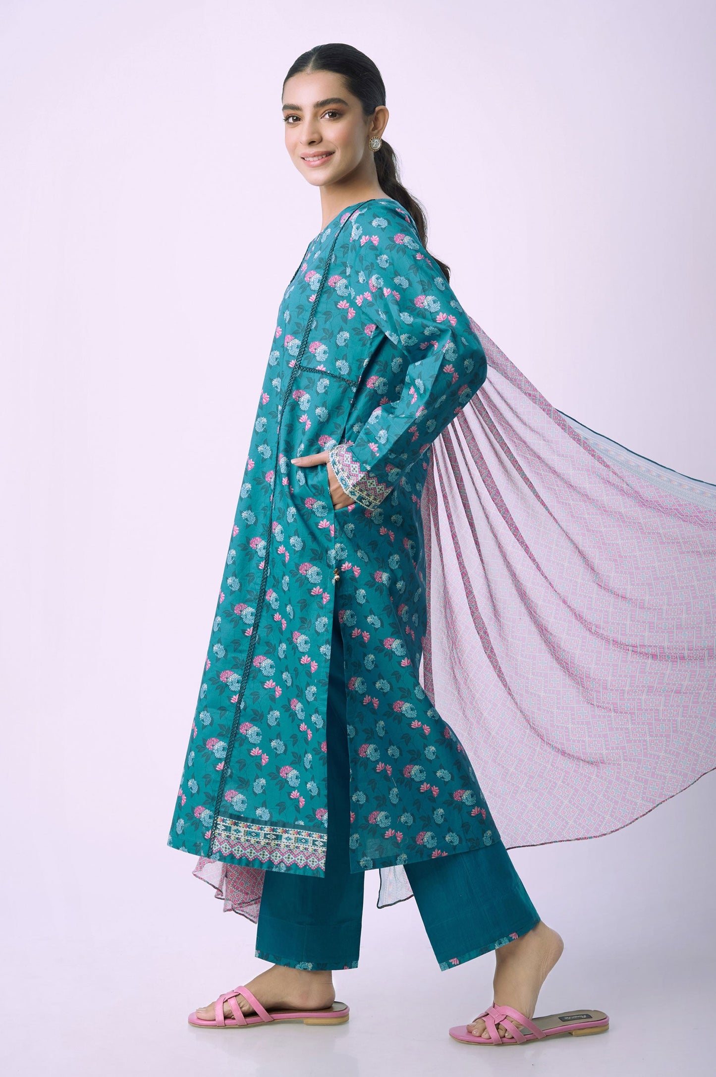 Stitched 2 Piece Printed Lawn Suit