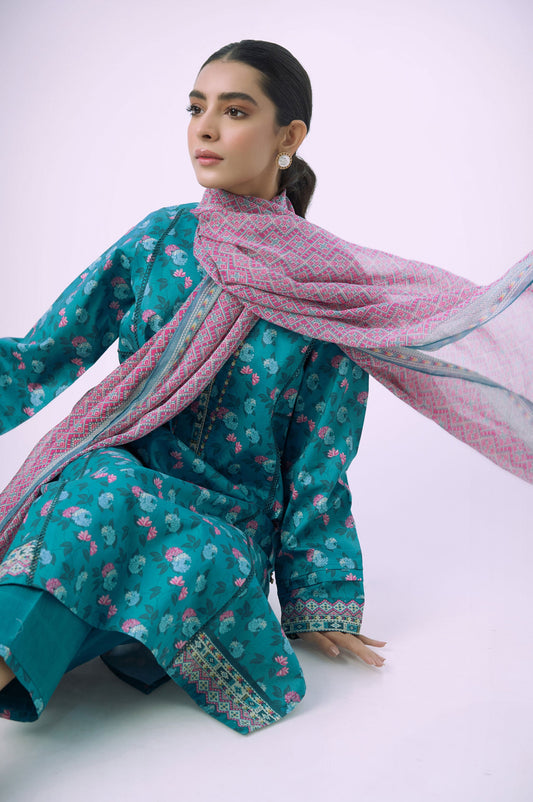 Stitched 2 Piece Printed Lawn Suit