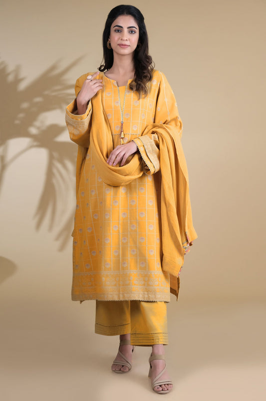 Stitched 3 Piece Embroidered Cambric Suit