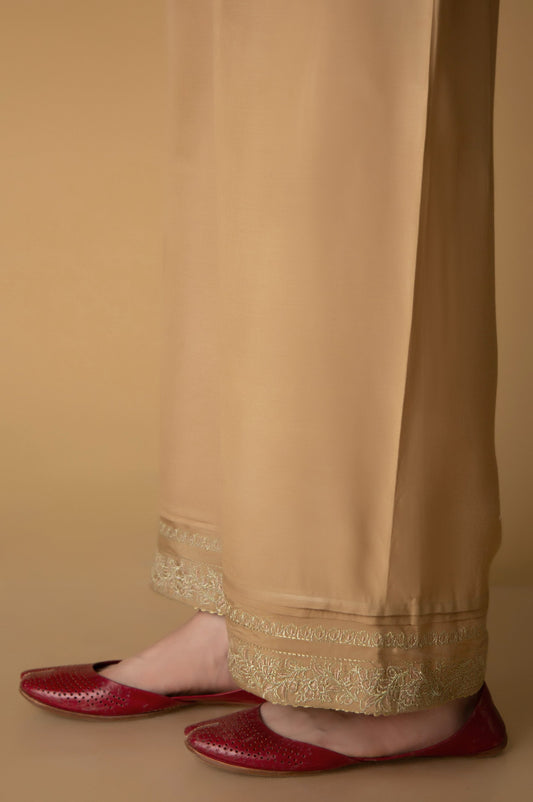 Embroidered Rawsilk Culotte