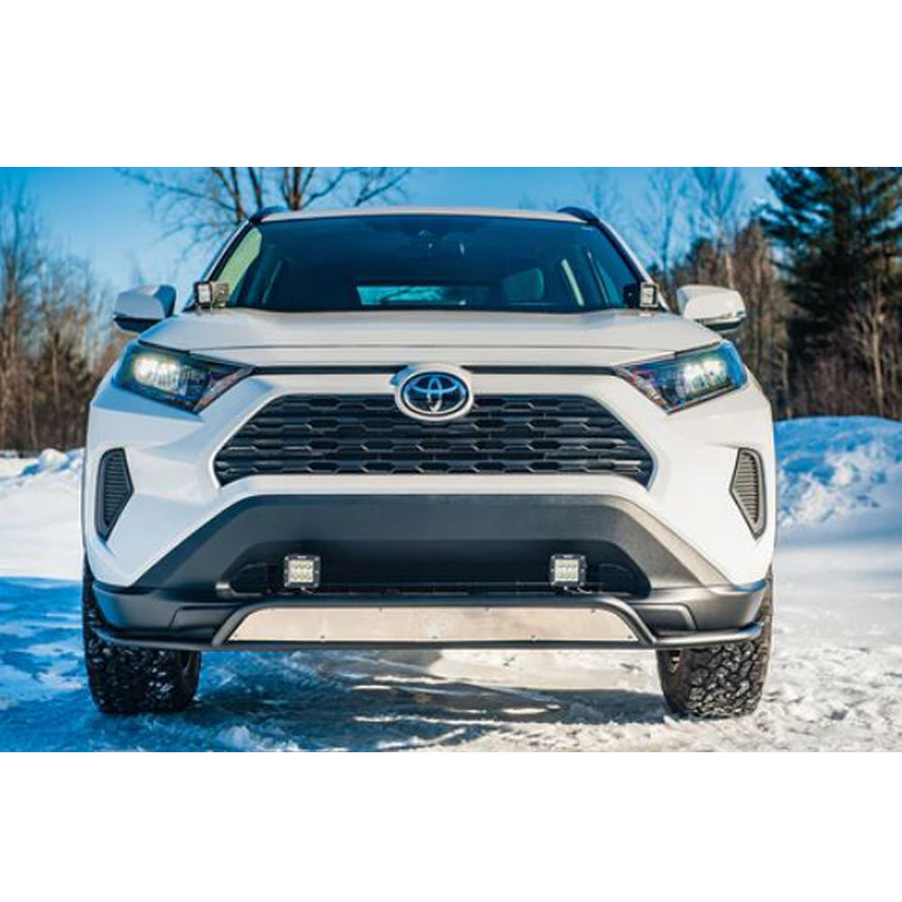 LP Aventure 2019 Toyota RAV4 Bumper Guard - Powder Coated (Incl Front Plate) (lpaFLP-RAV4-19-SBG+OPC)
