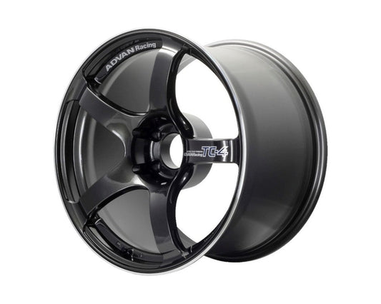 Advan TC4 18x9.5 +45 5-120 Racing Black Gun Metallic and Ring Wheel