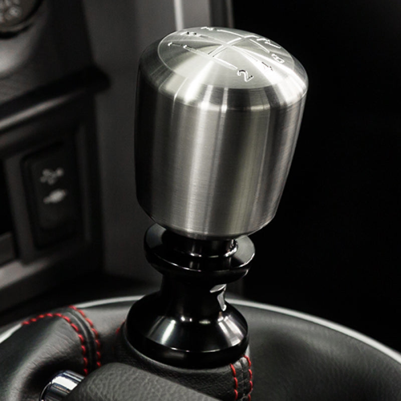 Raceseng Ashiko Shift Knob (Gate 3 Engraving) M12x1.25mm Adapter - Brushed