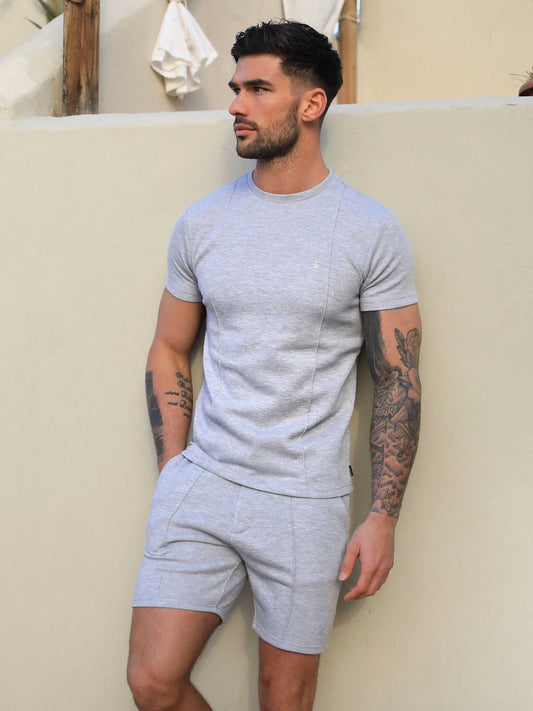Amezri Seamline T-Shirt - Light Grey