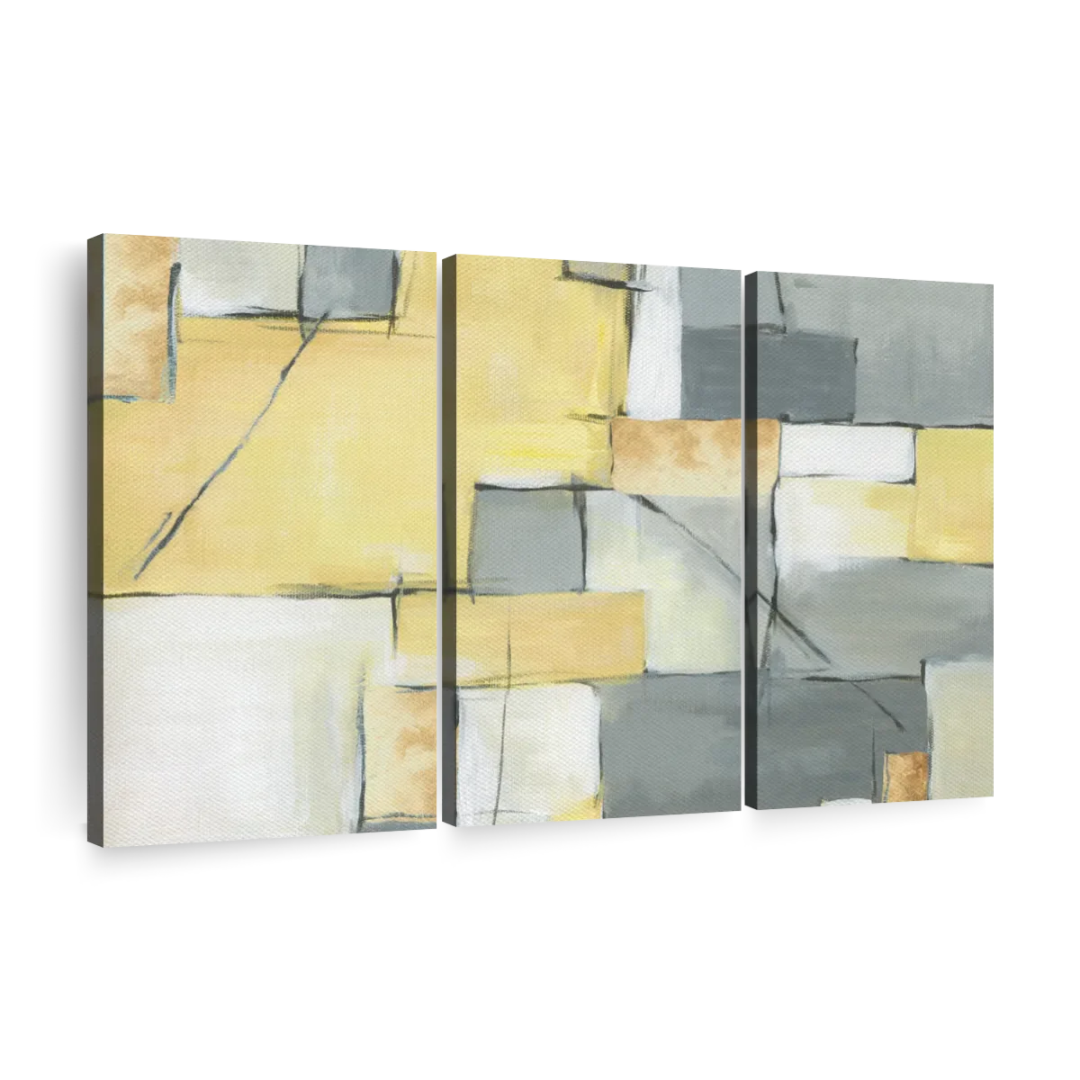 Golden Abstract III Wall Art