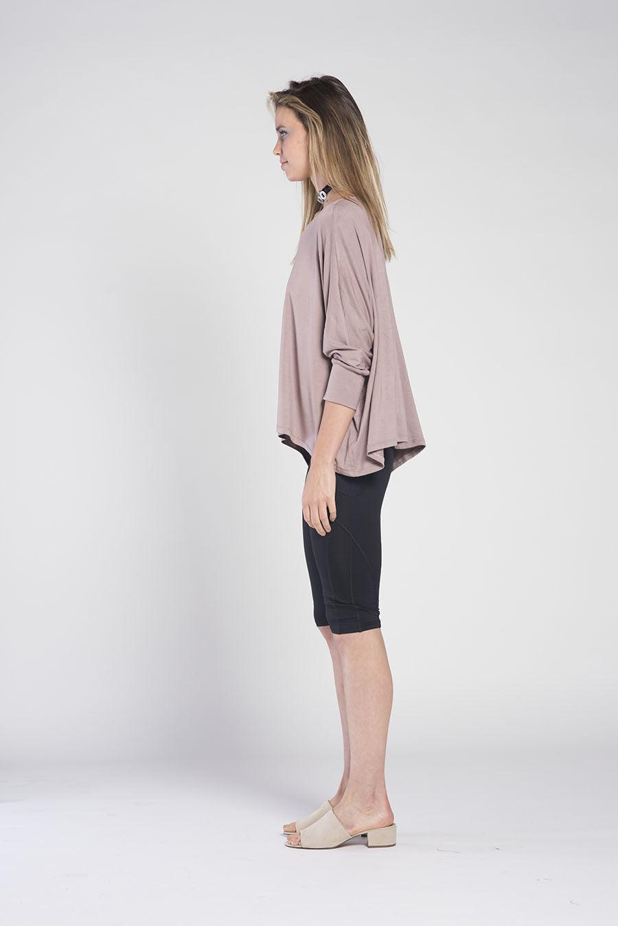 APPLE LONG SLEEVE SCOOP top