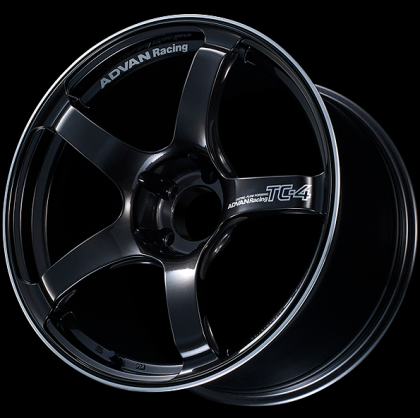 Advan Racing TC-4 18x9.5 +45 5-114.3 | Racing Black Gunmetallic and Ring Wheel (15+ WRX STI)