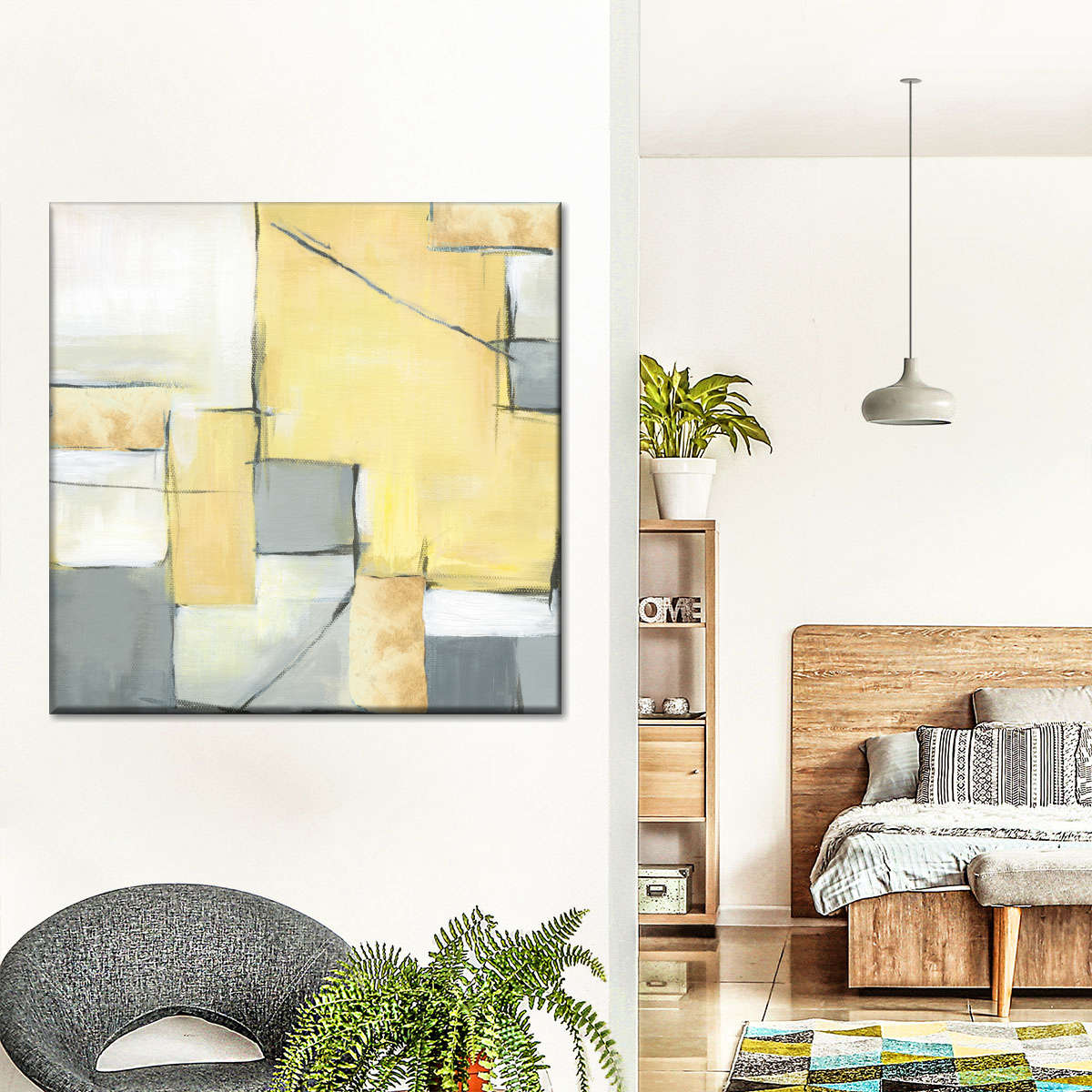 Golden Abstract II Wall Art
