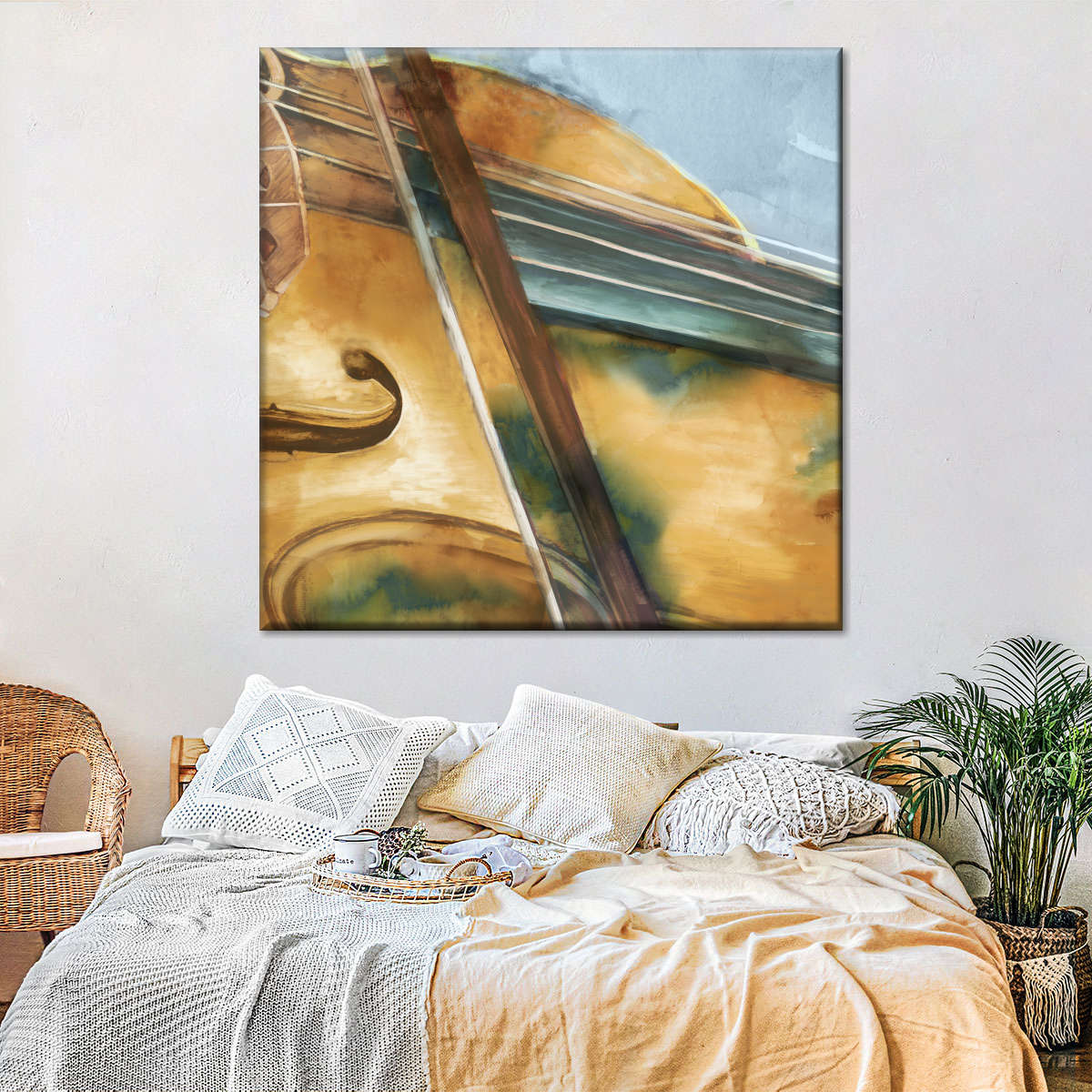 Musical Violin Wall Art