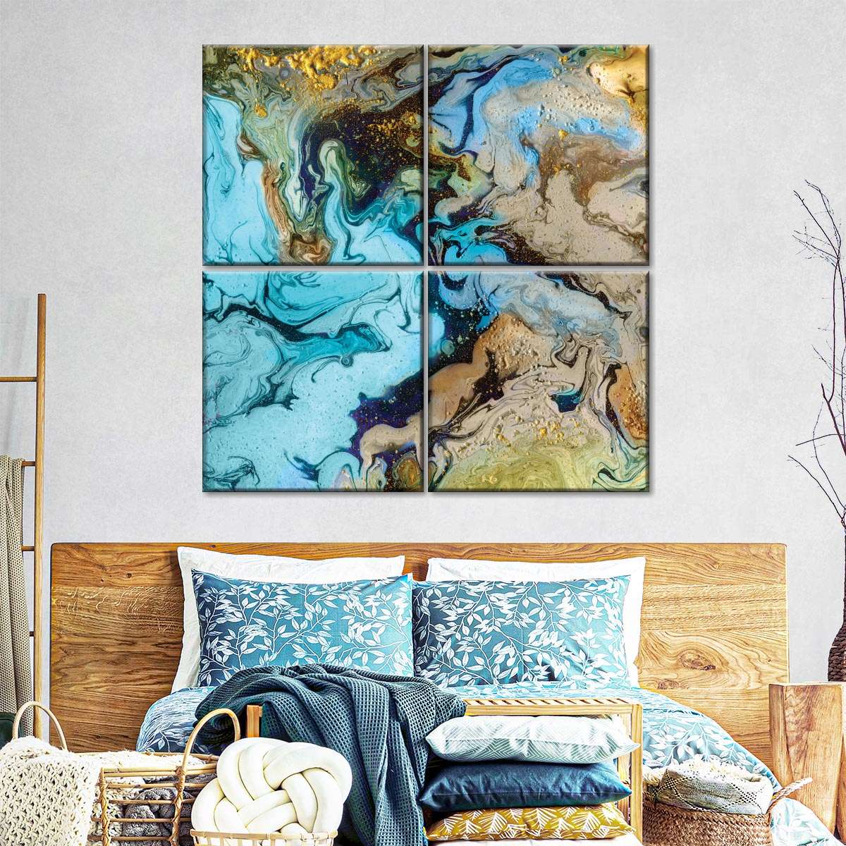 Turquoise Marble I Wall Art