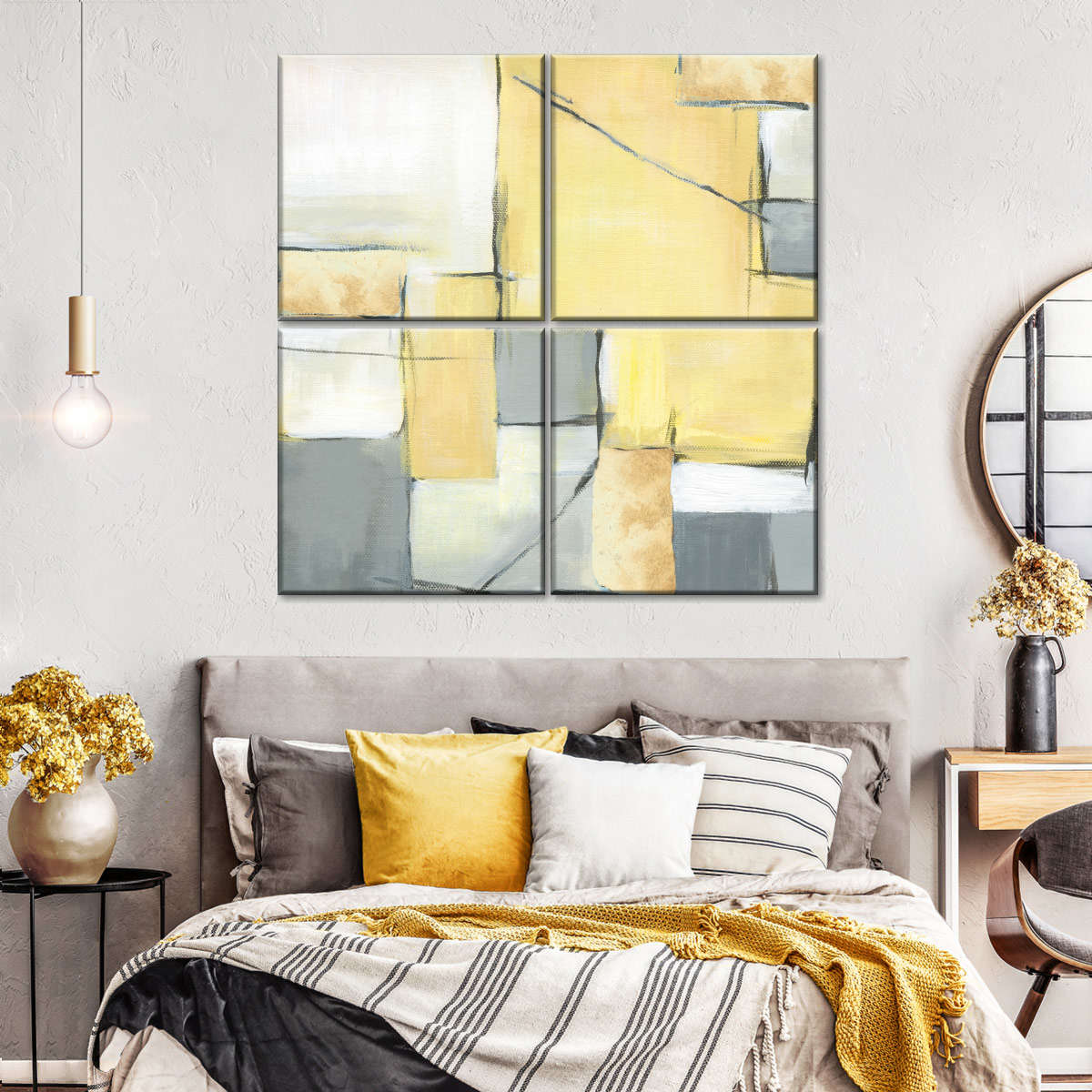 Golden Abstract II Wall Art