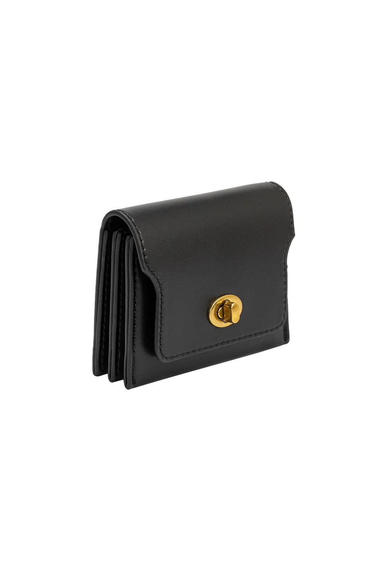 Tara Black Vegan Card Case Wallet