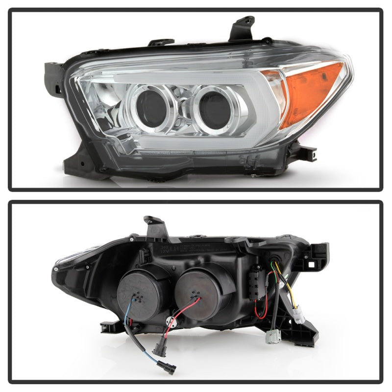 Spyder 16-18 Toyota Tacoma TRD Model Signature  Projector Headlights-Chrome (PRO-YD-TT16V1-SEQ-C) (spy5086570)