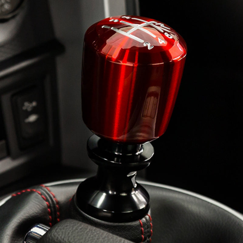 Raceseng Ashiko Shift Knob (Gate 3 Engraving) M12x1.25mm Adapter - Red Translucent