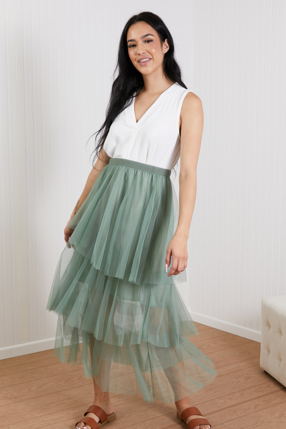 Ninexis Ruffles and Romance Tiered Tulle Skirt