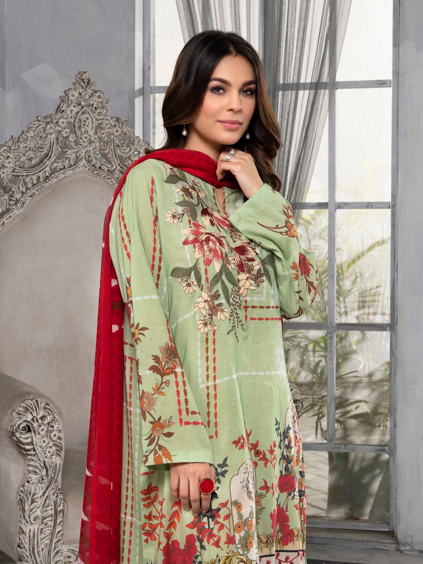 2 Piece Embroidered Lawn Suit