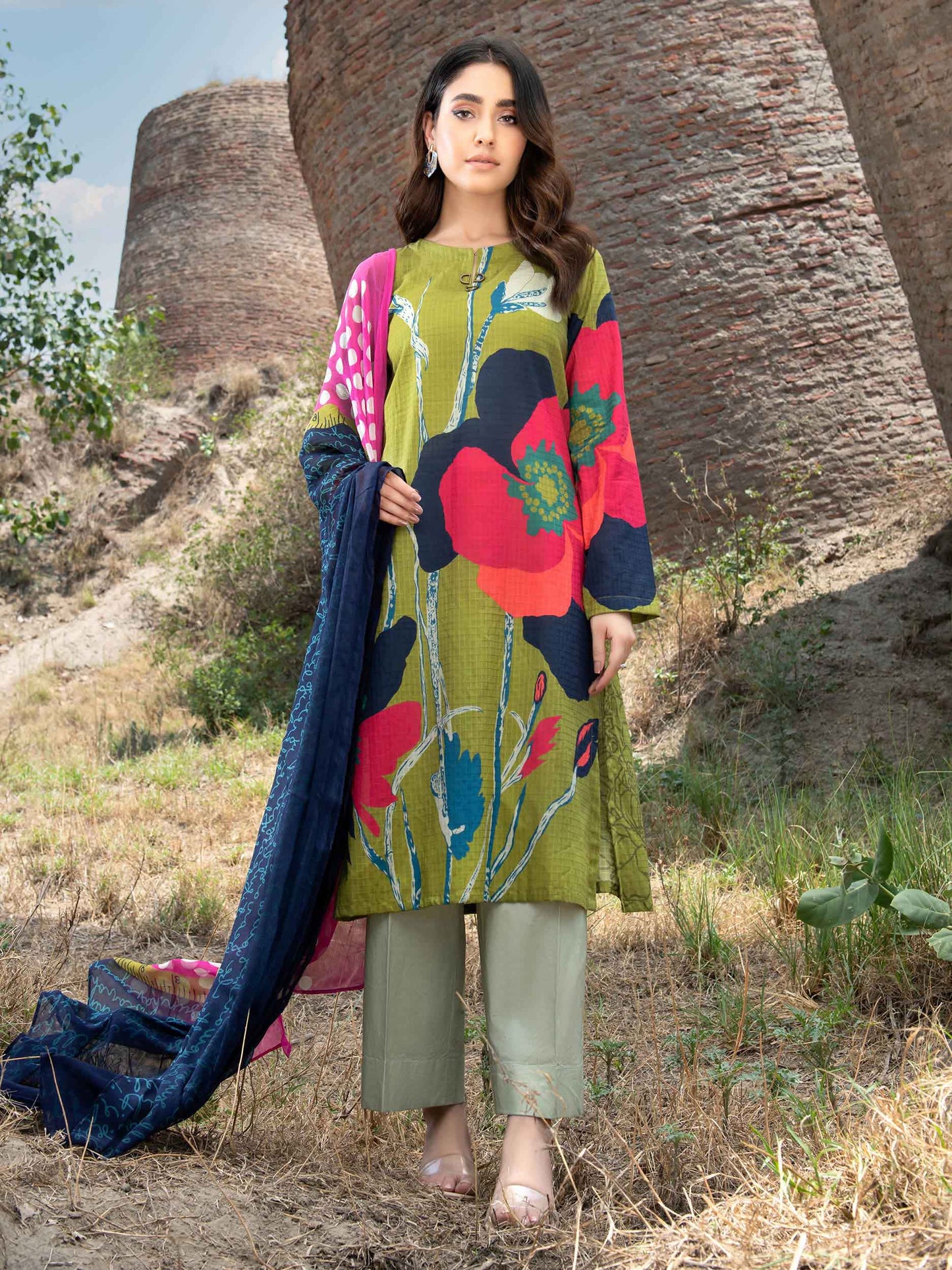 2 Piece Printed Lawn Suit