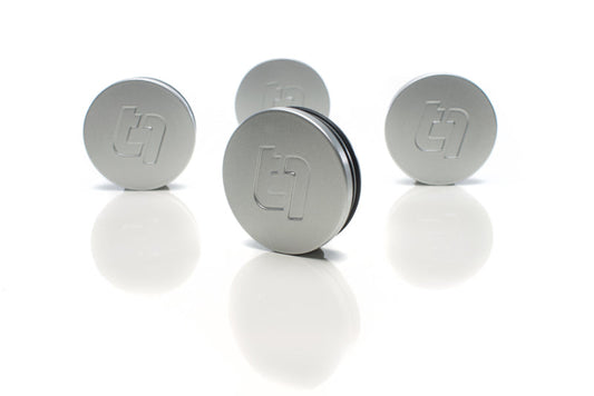 Titan 7 Center Cap / Flat 58mm Bore (4 Pack) - Iridium Silver