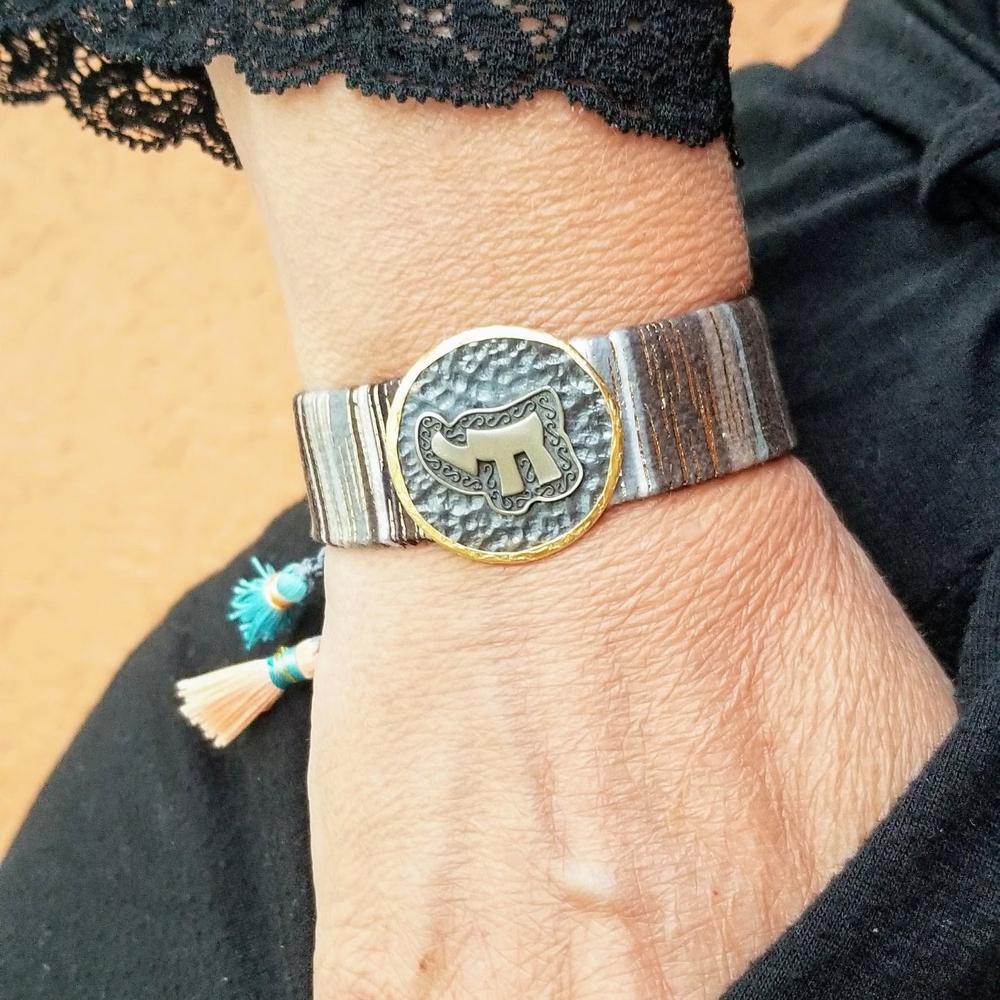 Chai for Life Hand-strung Bracelet