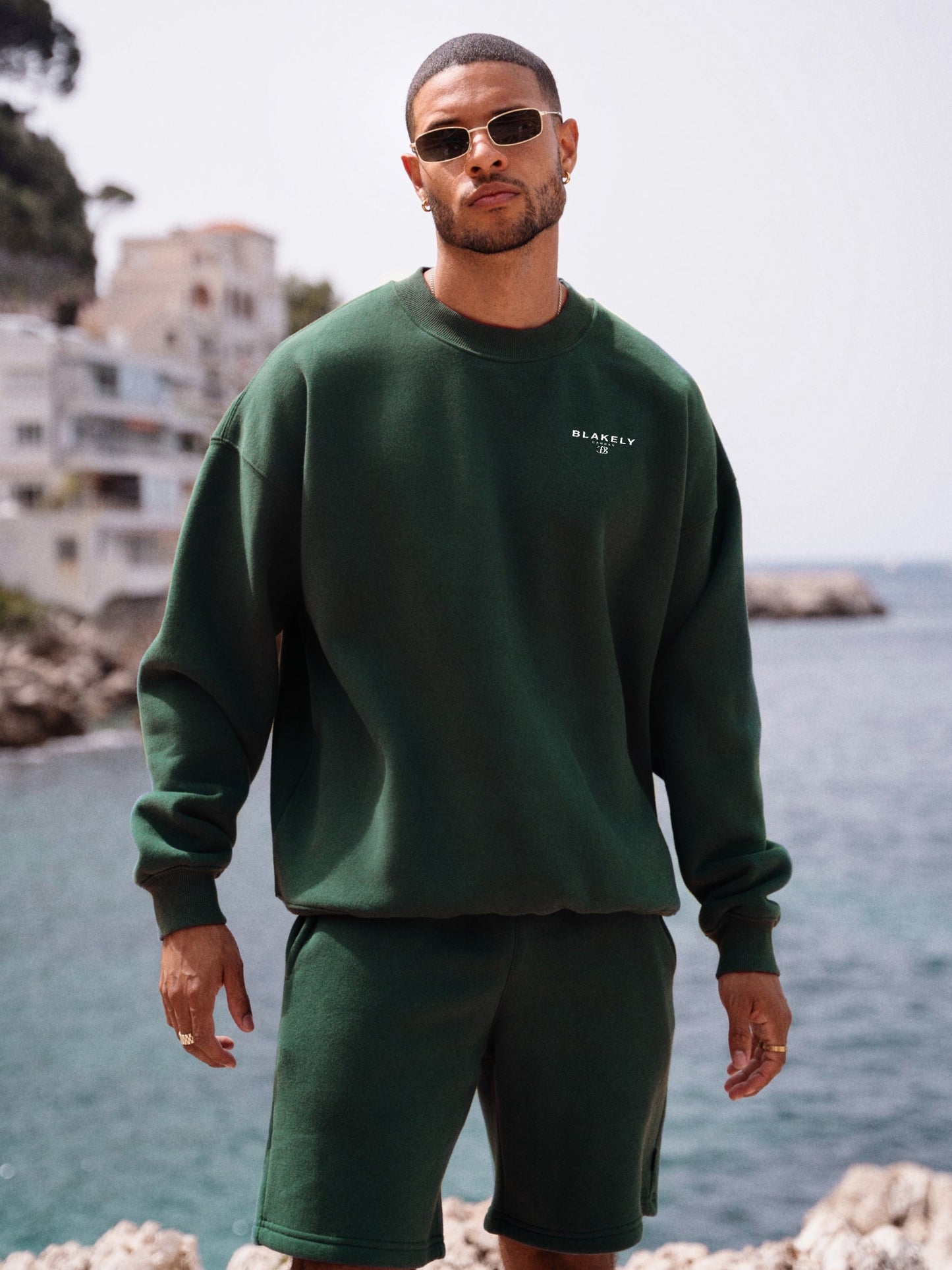 Riviera Initial Jumper - Dark Green