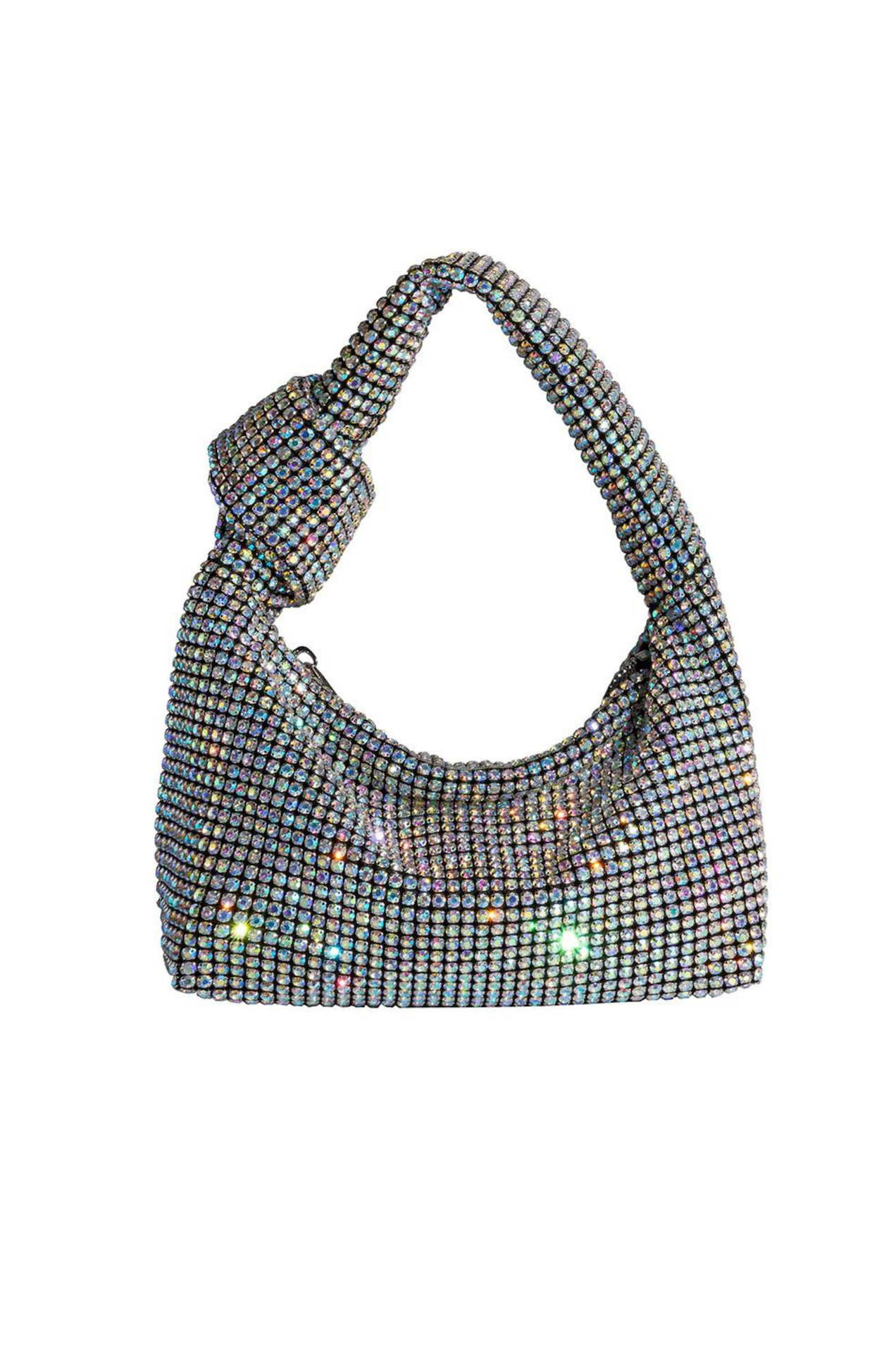 Reena Multi Crystal Top Handle Bag