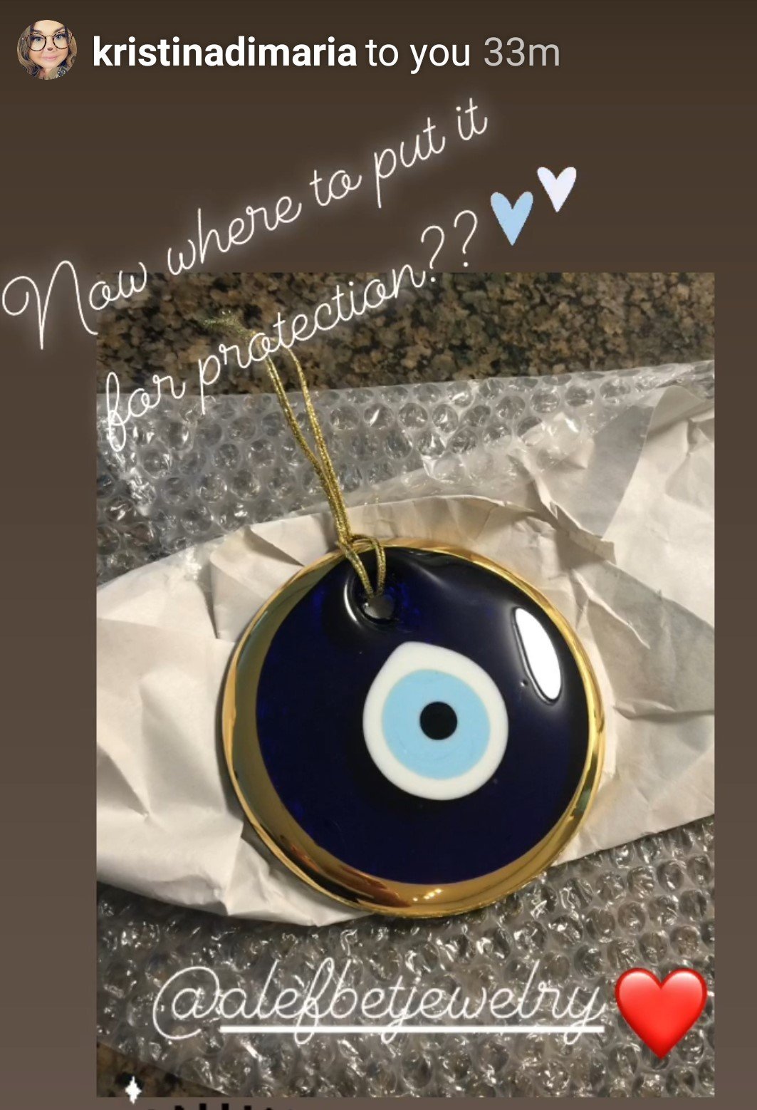 Blue Evil Eye Home Wall Decor