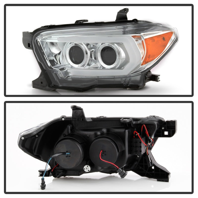 Spyder 16-18 Toyota Tacoma Signature (SR5 Model) Projector Headlights - Chrome (PRO-YD-TT16-LB-C) (spy5085825)