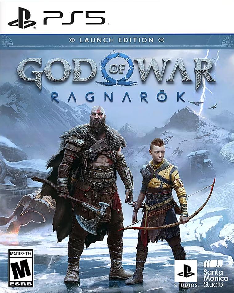 Play Station 5 Disc Edition God of War Ragnarok Bundle with Elden Ring and Mytrix Controller Charger