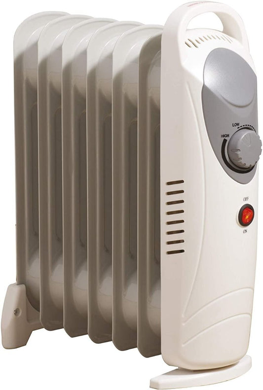 Daewoo HEA1140 Oil Filled Heater Radiator with Thermostat 800w White
