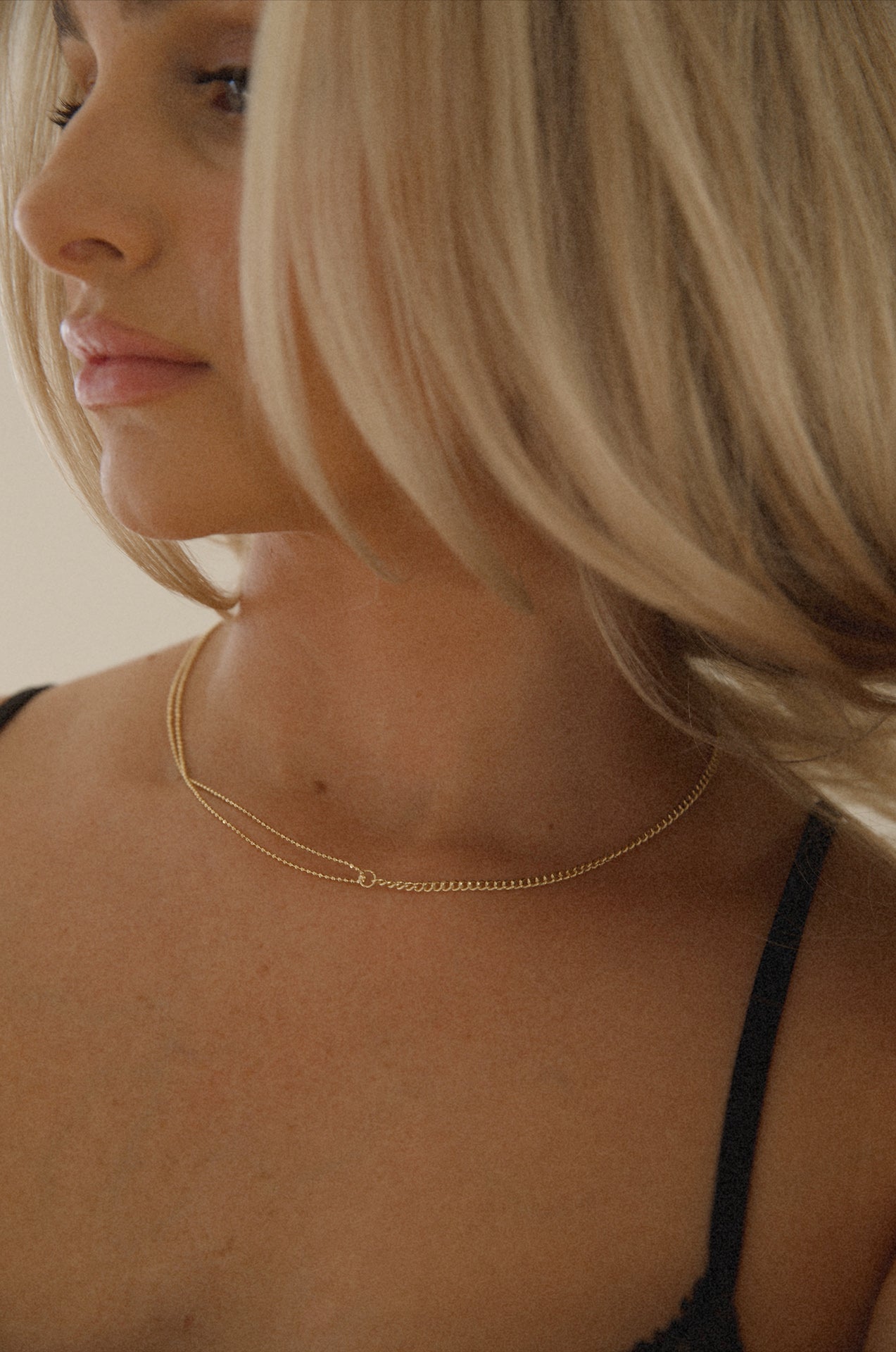 18k Gold Dainty Chain Necklace