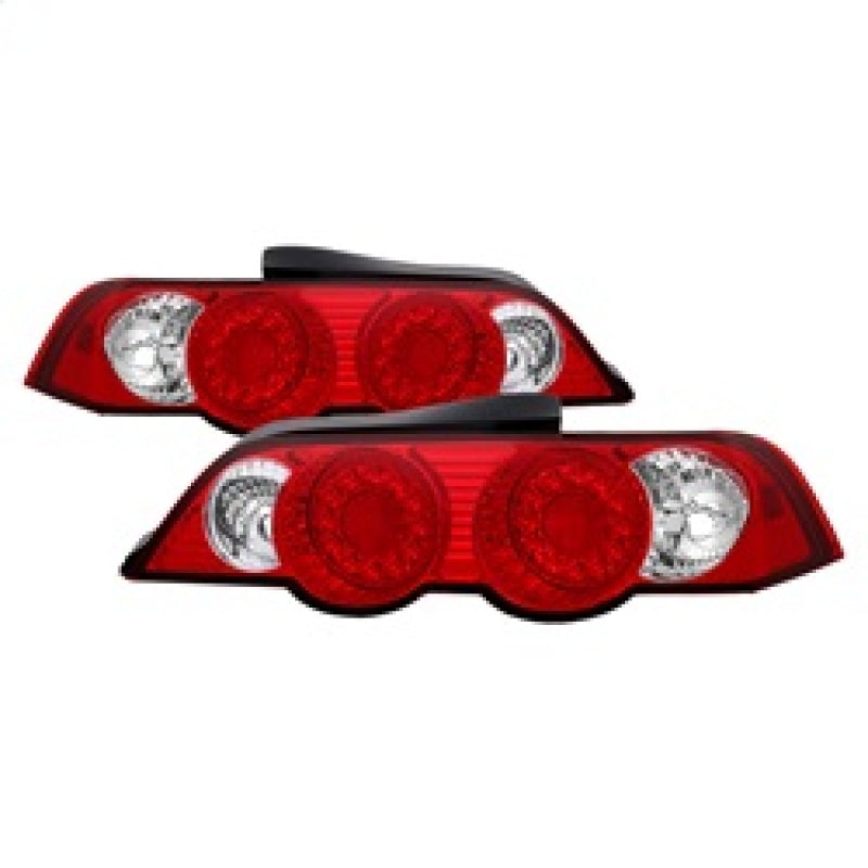 Spyder Acura RSX 02-04 LED Tail Lights Red Clear ALT-YD-ARSX02-LED-RC (spy5000385)