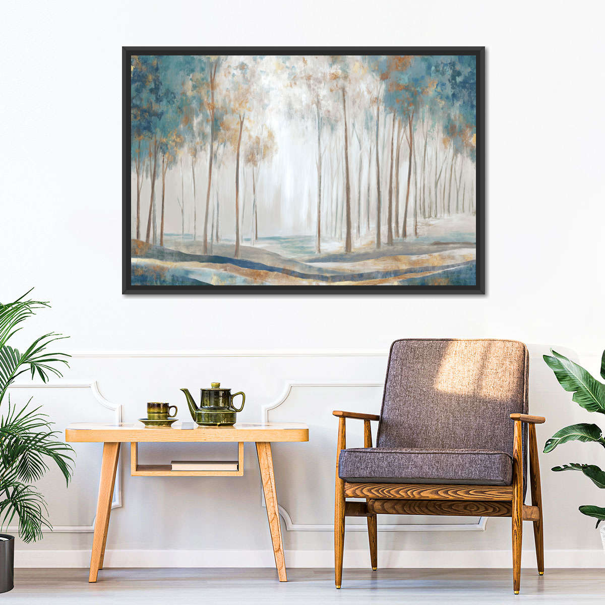 White Rays Wall Art
