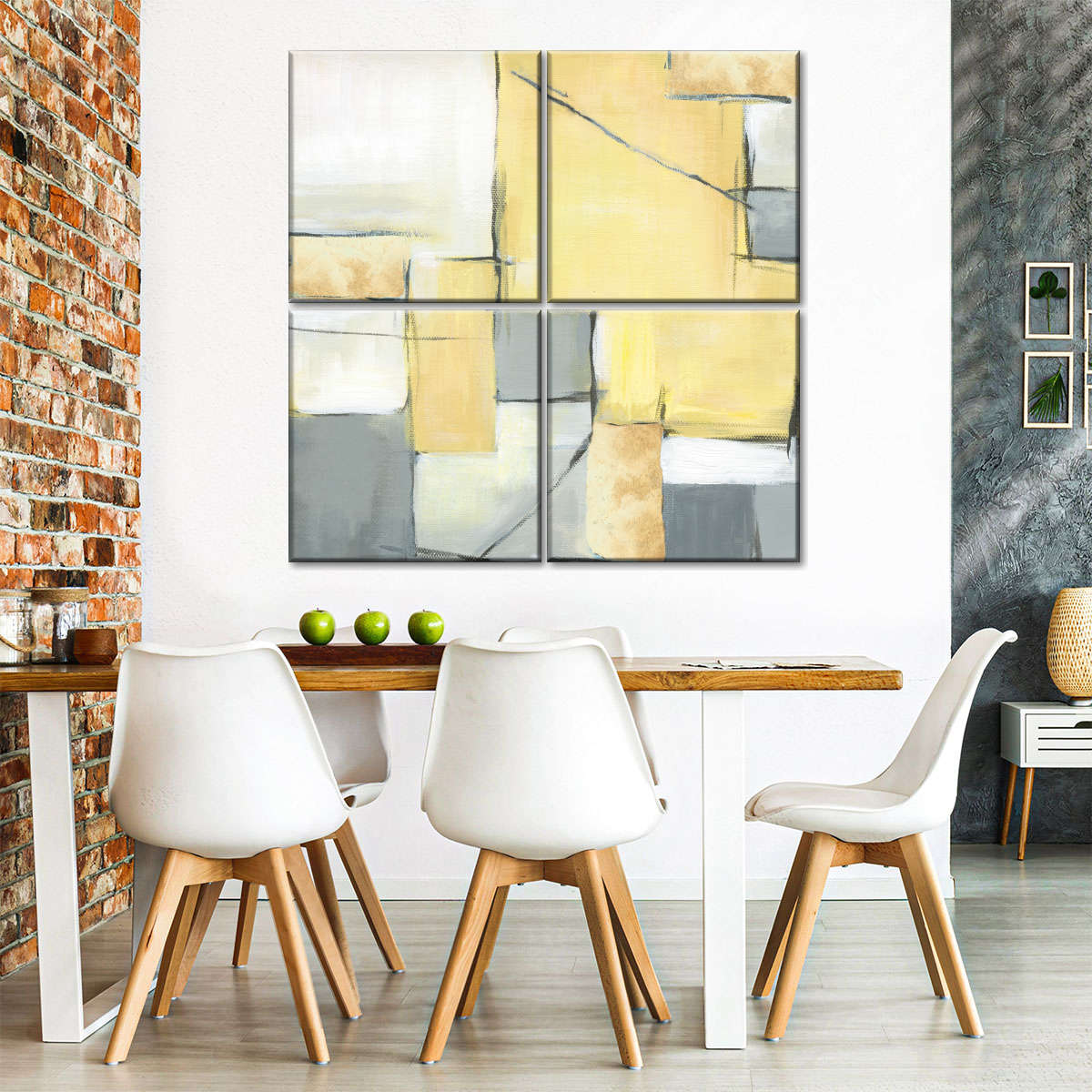Golden Abstract II Wall Art