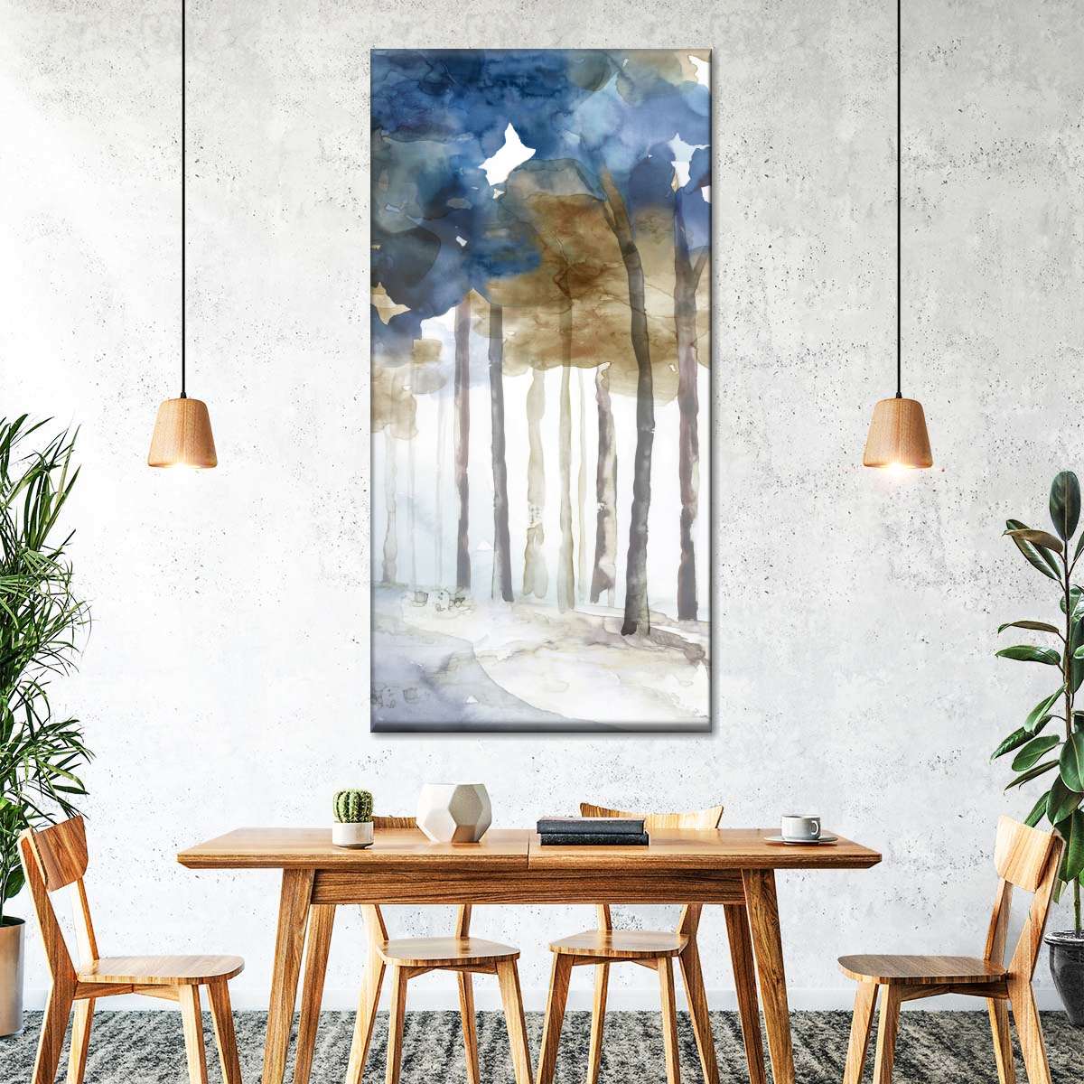 In The Blue Forest II Wall Art