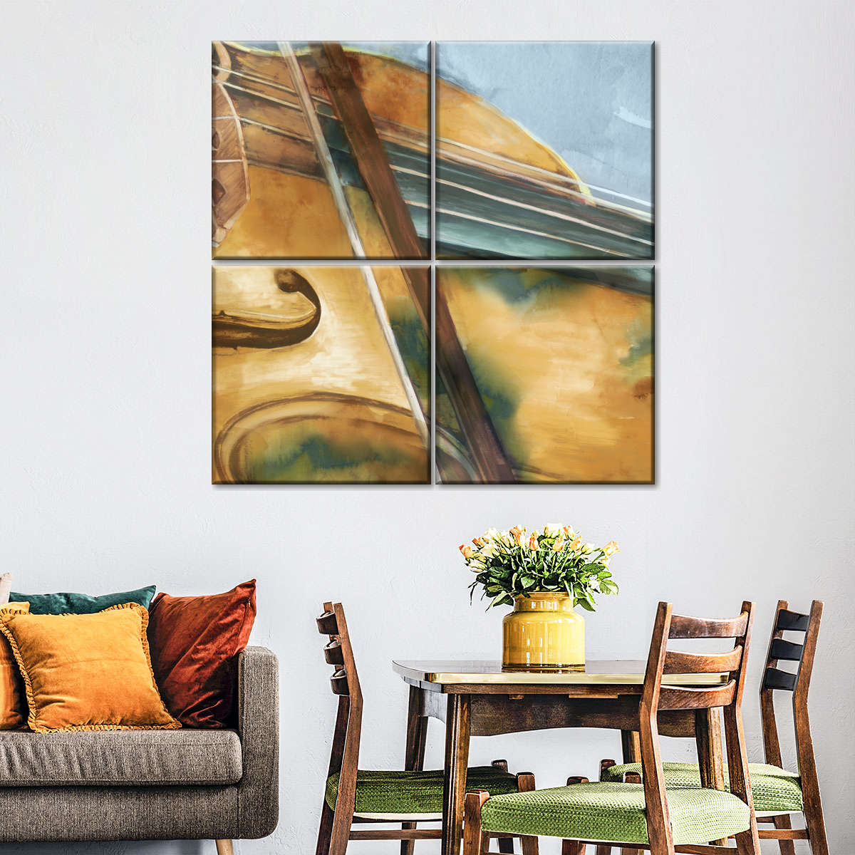 Musical Violin Wall Art