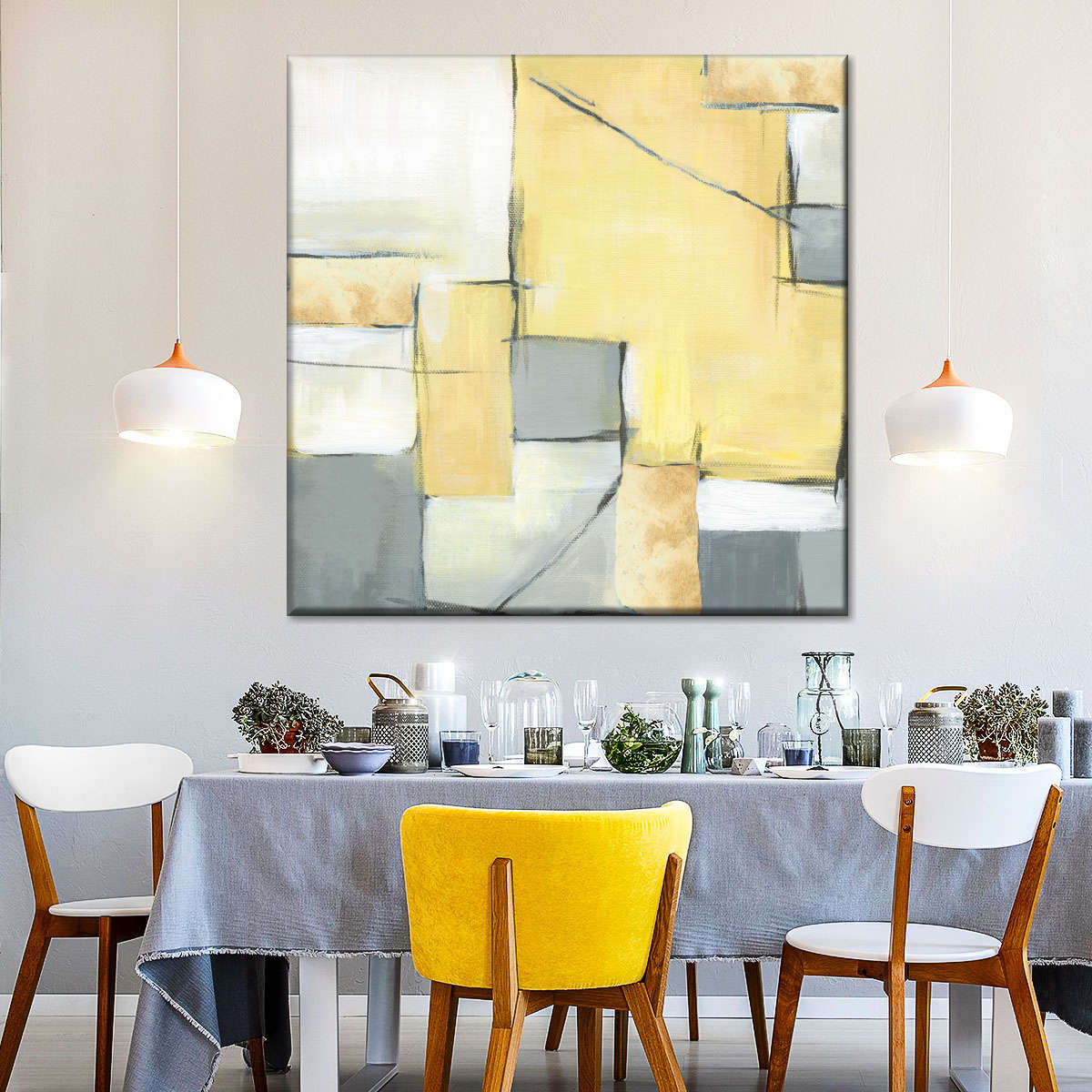 Golden Abstract II Wall Art