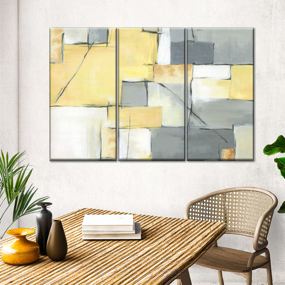 Golden Abstract III Wall Art