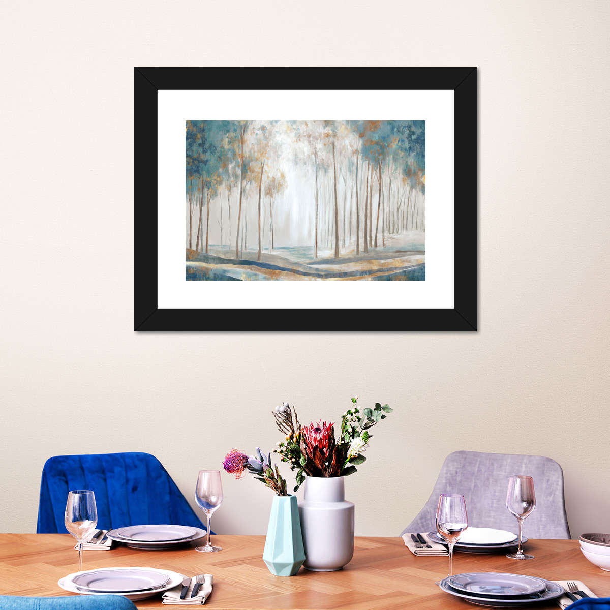 White Rays Wall Art