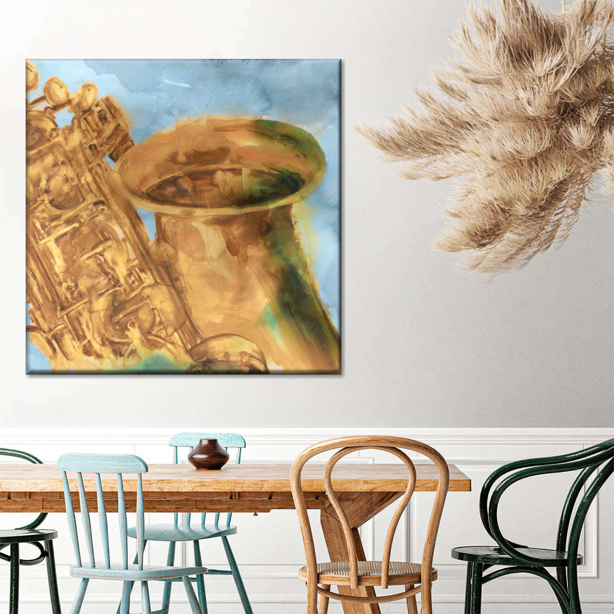 Musical Sax Wall Art