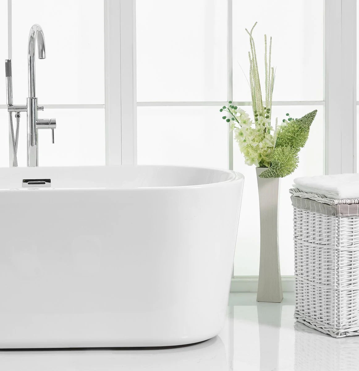 Odette 59" Soaking Roll Top Bathtub