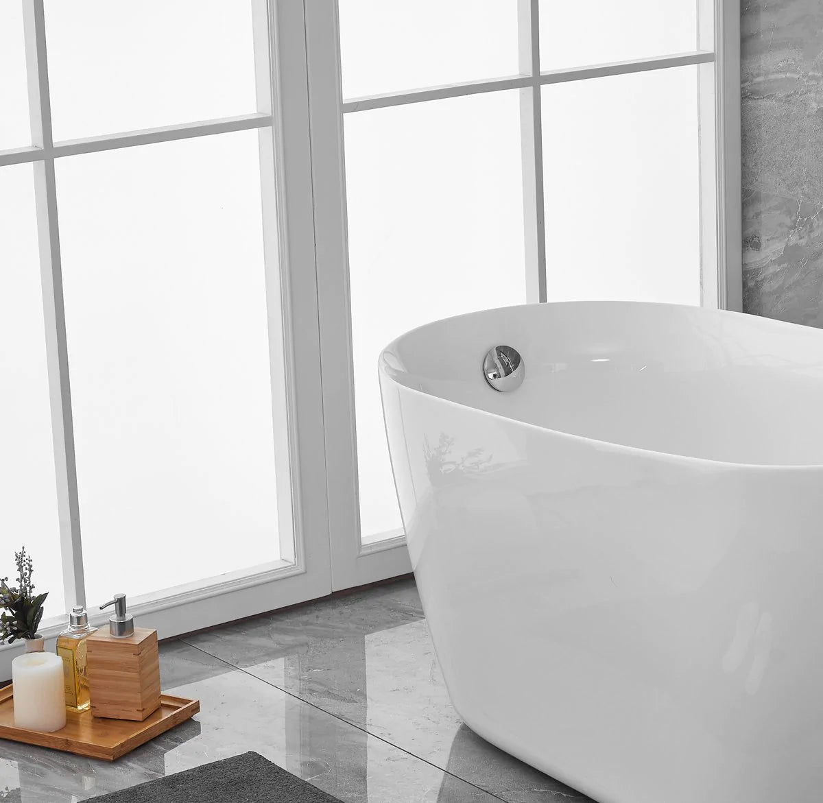 Chantal 54" Soaking Single Slipper Bathtub