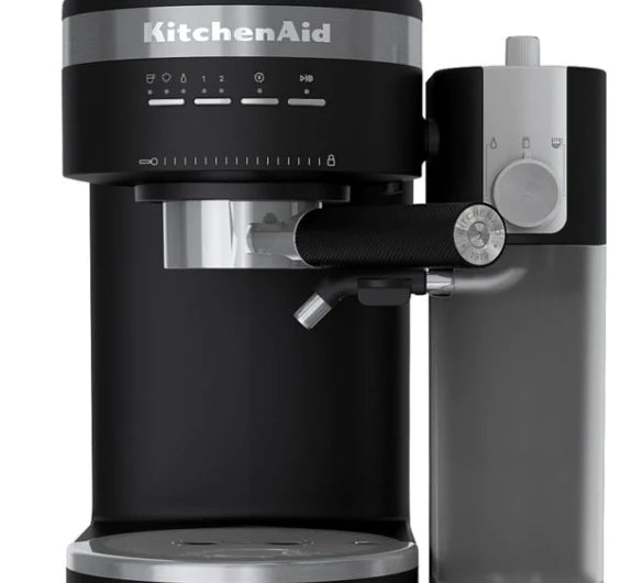 KitchenAid KES6404BM - Semi-Automatic Espresso Machine and Automatic Milk Frother Attachment - Matte Black