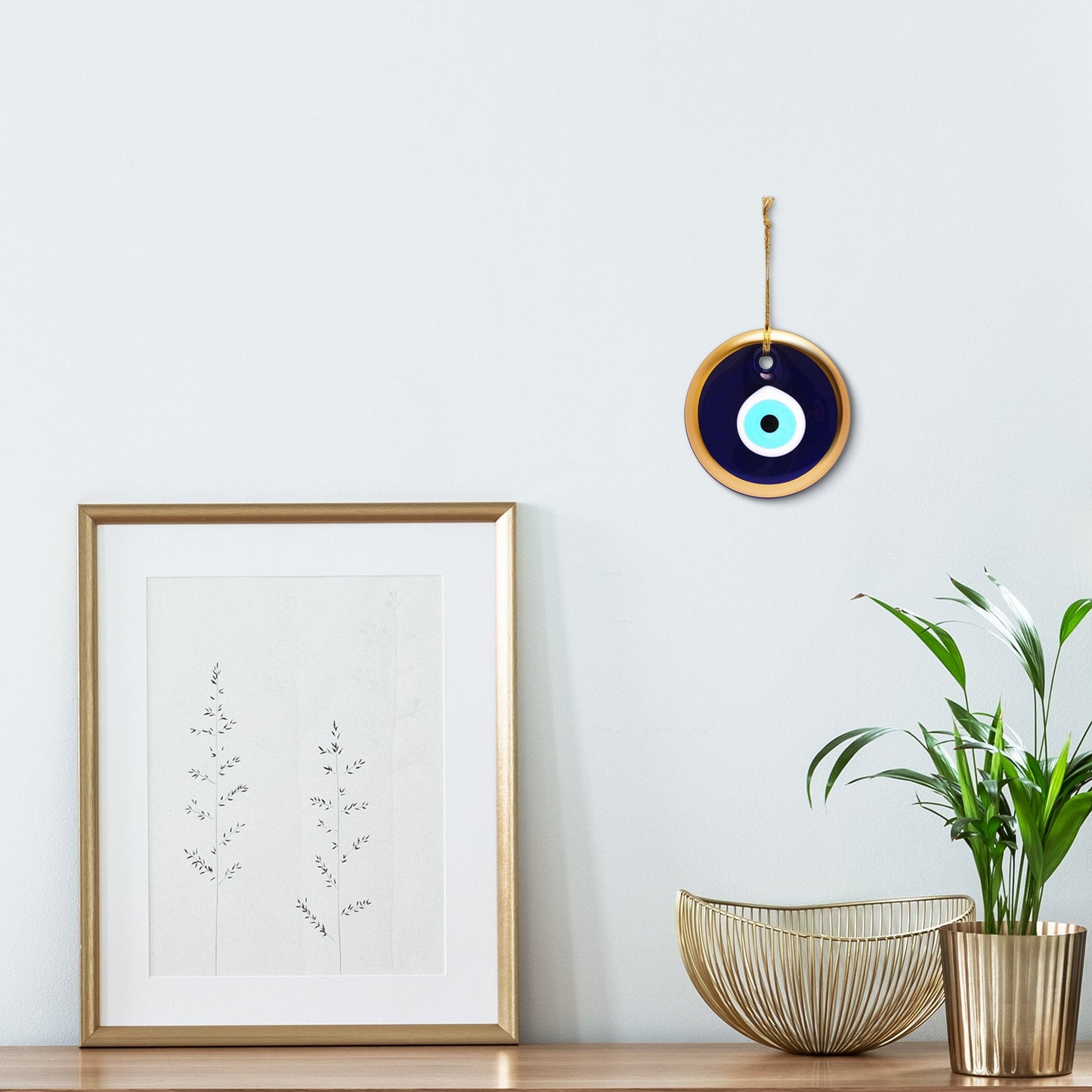 Blue Evil Eye Home Wall Decor