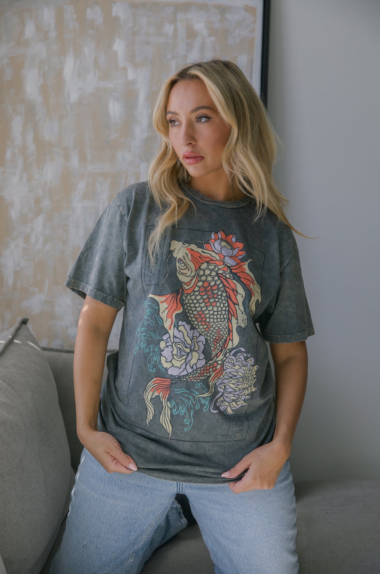 Koi Fish Graphic Tee