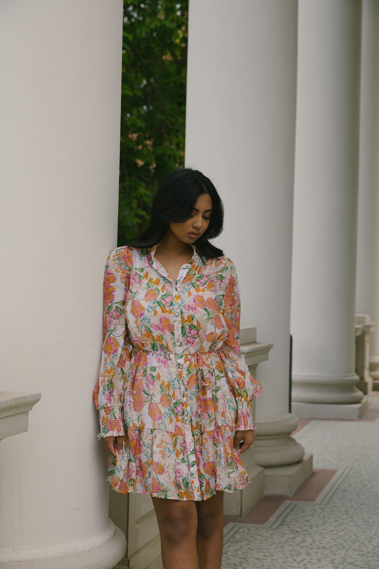 Harlow Orange Floral Dress