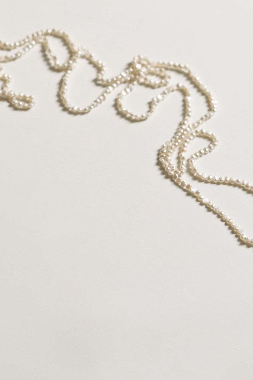 FRESHWATER PEARL KESHI WRAP BOLO