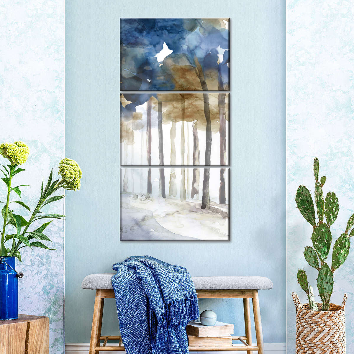 In The Blue Forest II Wall Art