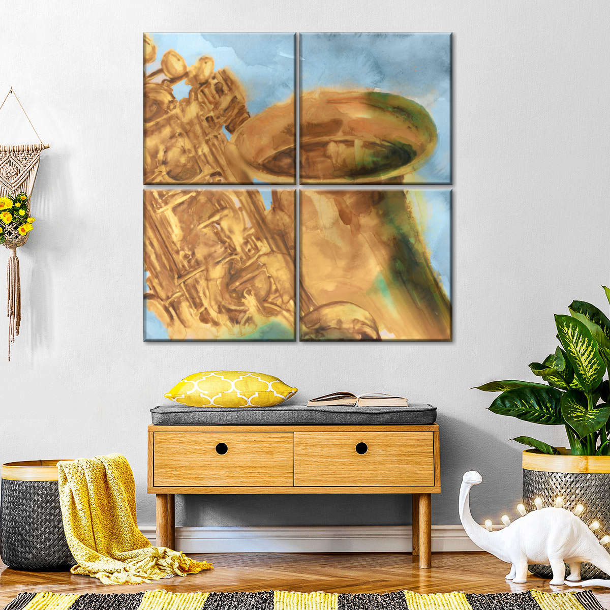 Musical Sax Wall Art
